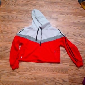 Baby phat 2x hoodie crop top short womens pockets